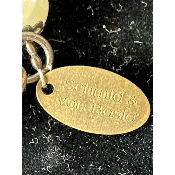 Schmid & Von Bosio Italy Purple Amethyst and Pearl Round Bead Bracelet 7.5" - Picture 5 of 10